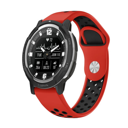 Bracelet de montre en silicone respirant sport 22 mm, For Garmin MARQ Athlete Gen 2, For Garmin Instinct Crossover, For Garmin Instinct Crossover Solar, For Garmin Fenix 7, For Garmin Fenix 7 Solar, For Garmin Fenix 7 Sapphire Solar
