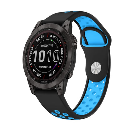 Bracelet de montre en silicone respirant sport 22 mm, For Garmin MARQ Athlete Gen 2, For Garmin Instinct Crossover, For Garmin Instinct Crossover Solar, For Garmin Fenix 7, For Garmin Fenix 7 Solar, For Garmin Fenix 7 Sapphire Solar