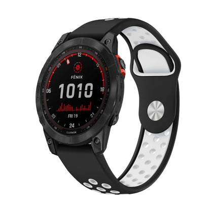 Bracelet de montre en silicone respirant sport 22 mm, For Garmin MARQ Athlete Gen 2, For Garmin Instinct Crossover, For Garmin Instinct Crossover Solar, For Garmin Fenix 7, For Garmin Fenix 7 Solar, For Garmin Fenix 7 Sapphire Solar