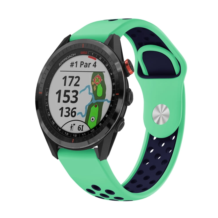 Bracelet de montre en silicone respirant sport 22 mm, For Garmin EPIX Gen 2, For Garmin Approach S62, For Garmin Fenix 6 GPS, For Garmin Fenix 6 Pro GPS, For Garmin Fenix 6 Sapphire GPS, For Garmin Fenix 5