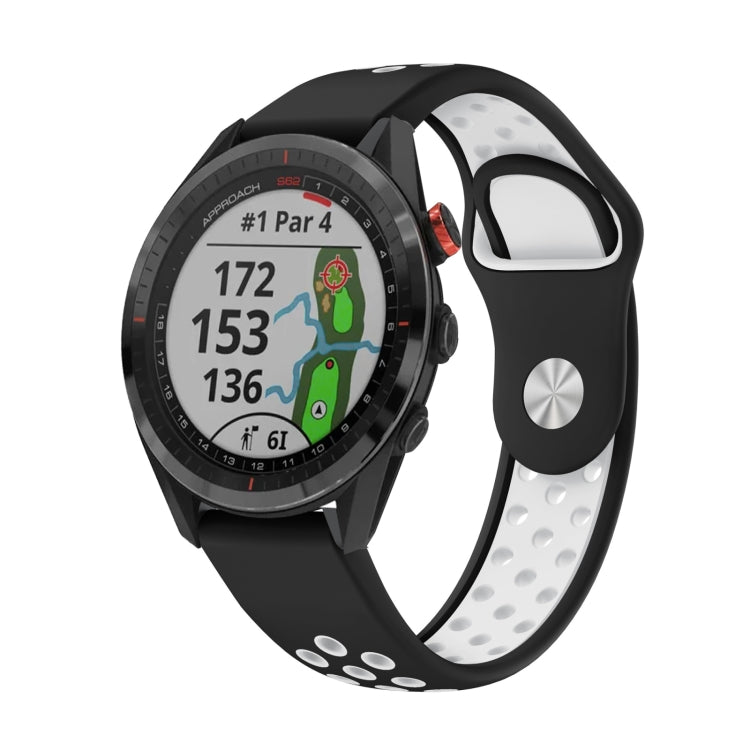 Bracelet de montre en silicone respirant sport 22 mm, For Garmin EPIX Gen 2, For Garmin Approach S62, For Garmin Fenix 6 GPS, For Garmin Fenix 6 Pro GPS, For Garmin Fenix 6 Sapphire GPS, For Garmin Fenix 5