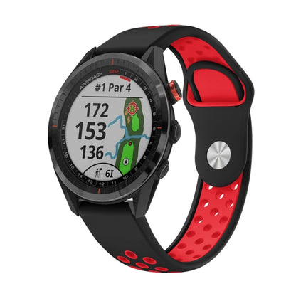 Bracelet de montre en silicone respirant sport 22 mm, For Garmin EPIX Gen 2, For Garmin Approach S62, For Garmin Fenix 6 GPS, For Garmin Fenix 6 Pro GPS, For Garmin Fenix 6 Sapphire GPS, For Garmin Fenix 5