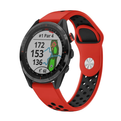 Bracelet de montre en silicone respirant sport 22 mm, For Garmin EPIX Gen 2, For Garmin Approach S62, For Garmin Fenix 6 GPS, For Garmin Fenix 6 Pro GPS, For Garmin Fenix 6 Sapphire GPS, For Garmin Fenix 5