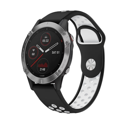 Bracelet de montre en silicone respirant sport 22 mm, For Garmin EPIX Gen 2, For Garmin Approach S62, For Garmin Fenix 6 GPS, For Garmin Fenix 6 Pro GPS, For Garmin Fenix 6 Sapphire GPS, For Garmin Fenix 5