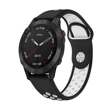 Bracelet de montre en silicone respirant sport 22 mm, For Garmin EPIX Gen 2, For Garmin Approach S62, For Garmin Fenix 6 GPS, For Garmin Fenix 6 Pro GPS, For Garmin Fenix 6 Sapphire GPS, For Garmin Fenix 5