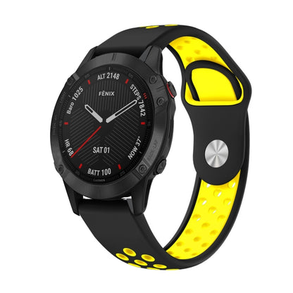 Bracelet de montre en silicone respirant sport 22 mm, For Garmin EPIX Gen 2, For Garmin Approach S62, For Garmin Fenix 6 GPS, For Garmin Fenix 6 Pro GPS, For Garmin Fenix 6 Sapphire GPS, For Garmin Fenix 5