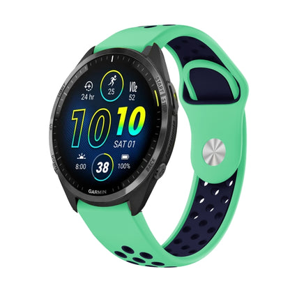 Bracelet de montre en silicone respirant sport 22 mm, For Garmin Forerunner 965, For Garmin Instinct 2, For Garmin Instinct, For Garmin Descent G1