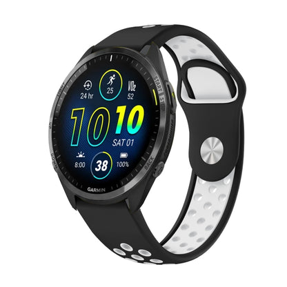 Bracelet de montre en silicone respirant sport 22 mm, For Garmin Forerunner 965, For Garmin Instinct 2, For Garmin Instinct, For Garmin Descent G1