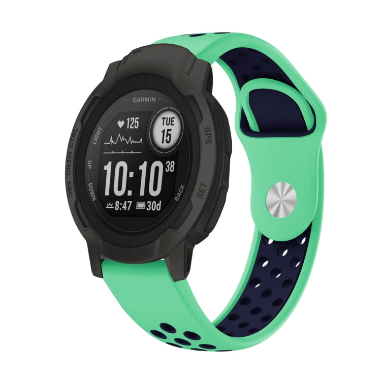 Bracelet de montre en silicone respirant sport 22 mm, For Garmin Forerunner 965, For Garmin Instinct 2, For Garmin Instinct, For Garmin Descent G1