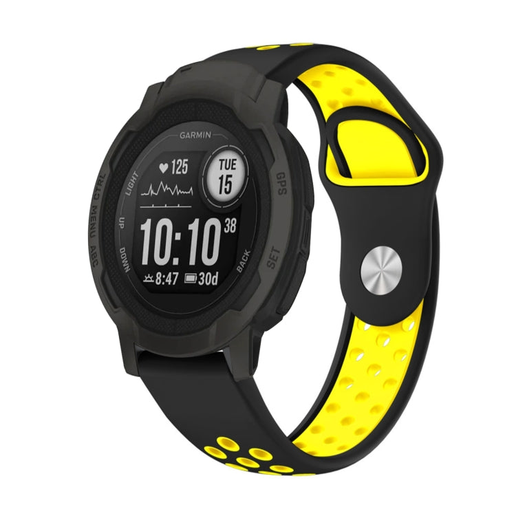 Bracelet de montre en silicone respirant sport 22 mm, For Garmin Forerunner 965, For Garmin Instinct 2, For Garmin Instinct, For Garmin Descent G1