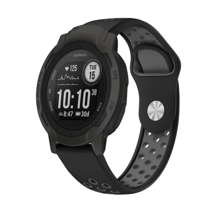 Bracelet de montre en silicone respirant sport 22 mm, For Garmin Forerunner 965, For Garmin Instinct 2, For Garmin Instinct, For Garmin Descent G1