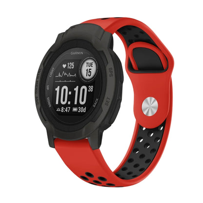 Bracelet de montre en silicone respirant sport 22 mm, For Garmin Forerunner 965, For Garmin Instinct 2, For Garmin Instinct, For Garmin Descent G1