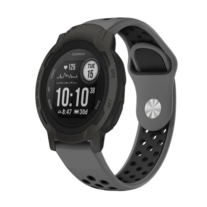 Bracelet de montre en silicone respirant sport 22 mm, For Garmin Forerunner 965, For Garmin Instinct 2, For Garmin Instinct, For Garmin Descent G1