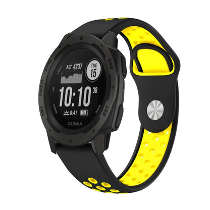 Bracelet de montre en silicone respirant sport 22 mm, For Garmin Forerunner 965, For Garmin Instinct 2, For Garmin Instinct, For Garmin Descent G1