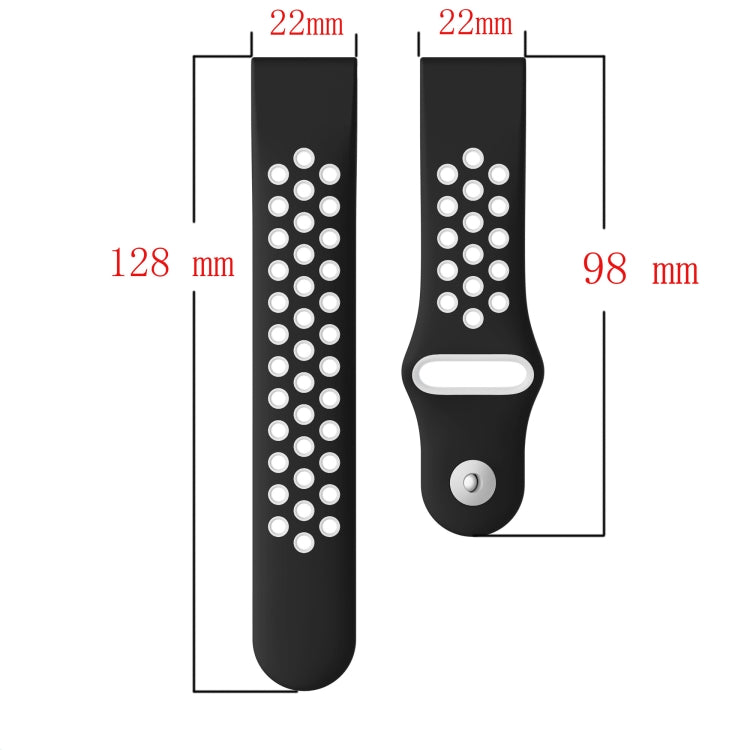 Bracelet de montre en silicone respirant sport 22 mm, For Garmin MARQ Athlete Gen 2, For Garmin Instinct Crossover, For Garmin Instinct Crossover Solar, For Garmin Fenix 7, For Garmin Fenix 7 Solar, For Garmin Fenix 7 Sapphire Solar