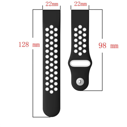 Bracelet de montre en silicone respirant sport 22 mm, For Garmin Forerunner 965, For Garmin Instinct 2, For Garmin Instinct, For Garmin Descent G1