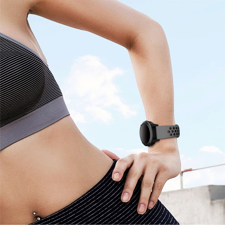 Bracelet de montre en silicone respirant sport 22 mm, For Garmin EPIX Gen 2, For Garmin Approach S62, For Garmin Fenix 6 GPS, For Garmin Fenix 6 Pro GPS, For Garmin Fenix 6 Sapphire GPS, For Garmin Fenix 5
