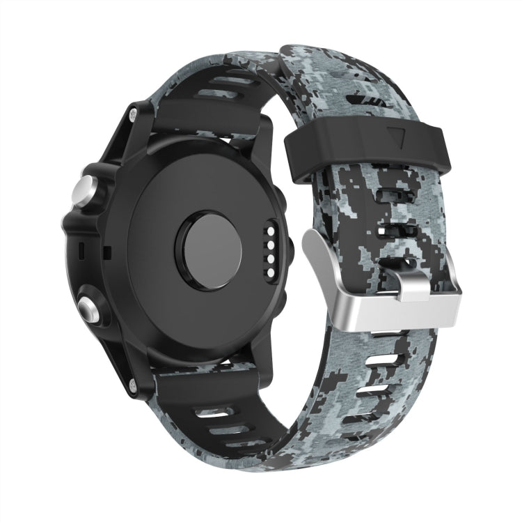 Bracelet de montre en silicone imprimé camouflage 26 mm, For Garmin Instinct 2X Solar, For Garmin D2 Delta PX, For Garmin Tactix 7 Pro, For Garmin Tactix 7, For Garmin Fenix 7X, For Garmin Fenix 7X Solar, For Garmin Tactix Delta, For Garmin Enduro 2   ...