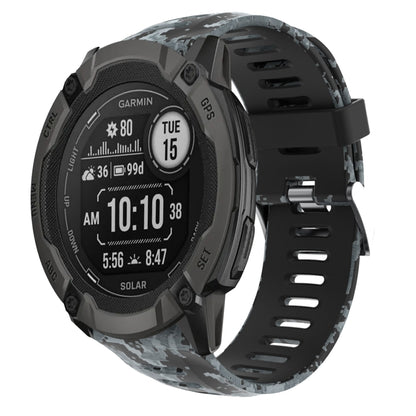 Bracelet de montre en silicone imprimé camouflage 26 mm, For Garmin Instinct 2X Solar, For Garmin D2 Delta PX, For Garmin Tactix 7 Pro, For Garmin Tactix 7, For Garmin Fenix 7X, For Garmin Fenix 7X Solar, For Garmin Tactix Delta, For Garmin Enduro 2   ...