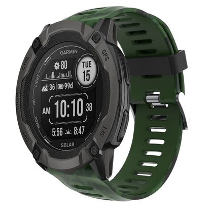 Bracelet de montre en silicone imprimé camouflage 26 mm, For Garmin Instinct 2X Solar, For Garmin D2 Delta PX, For Garmin Tactix 7 Pro, For Garmin Tactix 7, For Garmin Fenix 7X, For Garmin Fenix 7X Solar, For Garmin Tactix Delta, For Garmin Enduro 2   ...