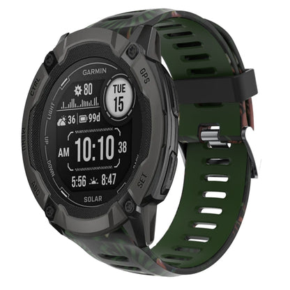 Bracelet de montre en silicone imprimé camouflage 26 mm, For Garmin Instinct 2X Solar, For Garmin D2 Delta PX, For Garmin Tactix 7 Pro, For Garmin Tactix 7, For Garmin Fenix 7X, For Garmin Fenix 7X Solar, For Garmin Tactix Delta, For Garmin Enduro 2   ...