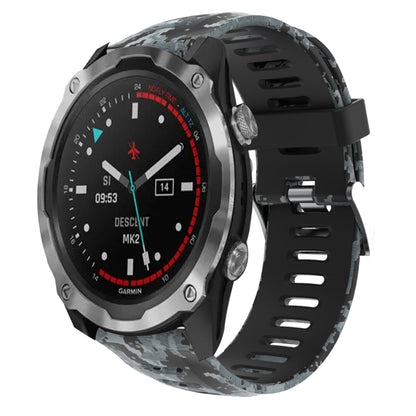 Bracelet de montre en silicone imprimé camouflage 26 mm, For Garmin Fenix 6X Pro, For Garmin Fenix 6X Sapphire, For Garmin Fenix 5X Sapphire, For Garmin Fenix 5X Plus, For Garmin Fenix 3, For Garmin Fenix 3 HR, For Garmin Fenix 3 Sapphire              ...