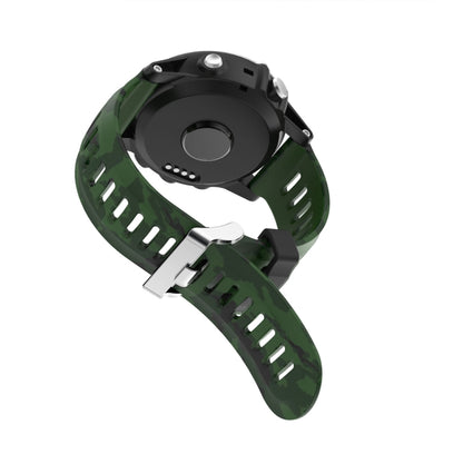 Bracelet de montre en silicone imprimé camouflage 26 mm, For Garmin Instinct 2X Solar, For Garmin D2 Delta PX, For Garmin Tactix 7 Pro, For Garmin Tactix 7, For Garmin Fenix 7X, For Garmin Fenix 7X Solar, For Garmin Tactix Delta, For Garmin Enduro 2   ...