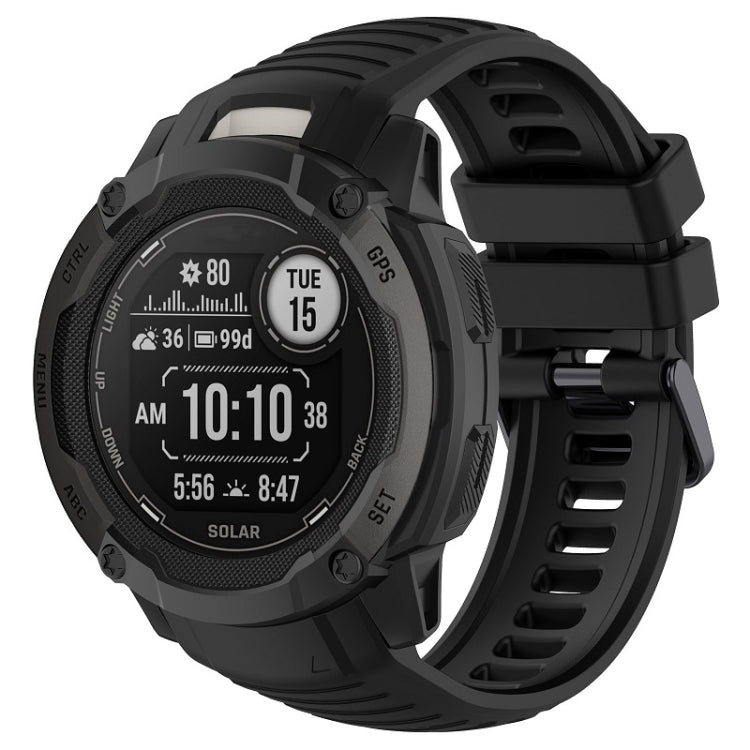 Bracelet de montre de rechange en silicone sport, For Garmin Instinct 2X