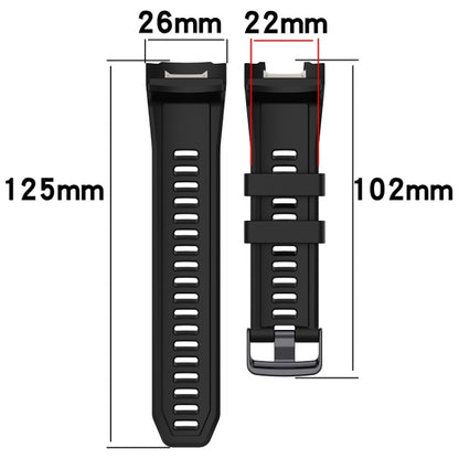Bracelet de montre de rechange en silicone sport, For Garmin Instinct 2X