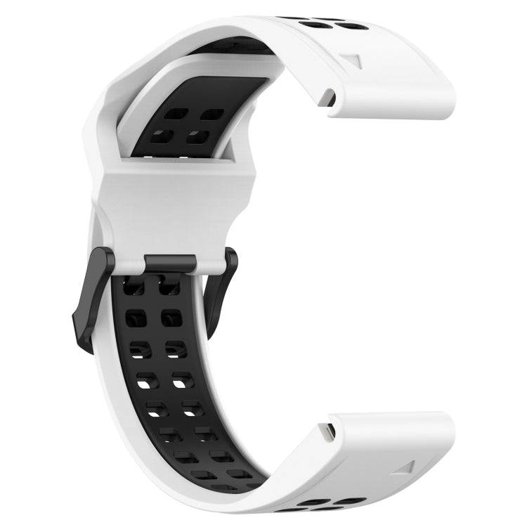 Bracelet de montre en silicone à boucle inversée bicolore de 26 mm, For Garmin D2 Delta PX