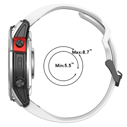 Bracelet de montre en silicone à boucle inversée bicolore de 26 mm, For Garmin D2 Delta PX
