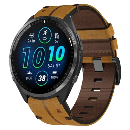 Bracelet de montre texturé en cuir de 22 mm, For Garmin Fenix E 47mm, For Garmin Fenix 8 MIP 47mm, For Garmin Fenix 8 AMOLED 47mm, For Garmin Fenix 7 Pro 47mm, For Garmin Epix Pro 47mm, For Garmin MARQ Athlete Gen 2, For Garmin MARQ Commander          ...