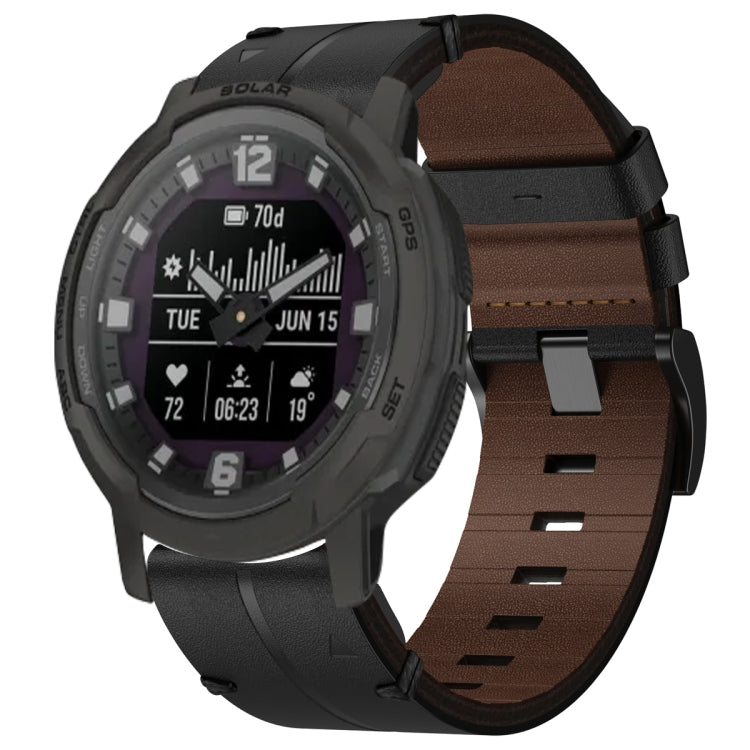 Bracelet de montre texturé en cuir de 22 mm, For Garmin Fenix E 47mm, For Garmin Fenix 8 MIP 47mm, For Garmin Fenix 8 AMOLED 47mm, For Garmin Fenix 7 Pro 47mm, For Garmin Epix Pro 47mm, For Garmin MARQ Athlete Gen 2, For Garmin MARQ Commander          ...