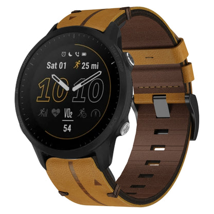 Bracelet de montre texturé en cuir de 22 mm, For Garmin Fenix E 47mm, For Garmin Fenix 8 MIP 47mm, For Garmin Fenix 8 AMOLED 47mm, For Garmin Fenix 7 Pro 47mm, For Garmin Epix Pro 47mm, For Garmin MARQ Athlete Gen 2, For Garmin MARQ Commander          ...