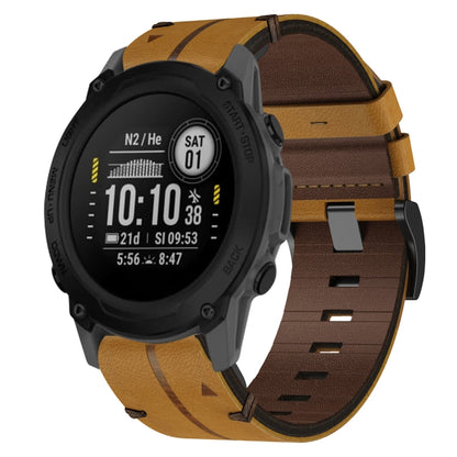 Bracelet de montre texturé en cuir de 22 mm, For Garmin Fenix E 47mm, For Garmin Fenix 8 MIP 47mm, For Garmin Fenix 8 AMOLED 47mm, For Garmin Fenix 7 Pro 47mm, For Garmin Epix Pro 47mm, For Garmin MARQ Athlete Gen 2, For Garmin MARQ Commander          ...