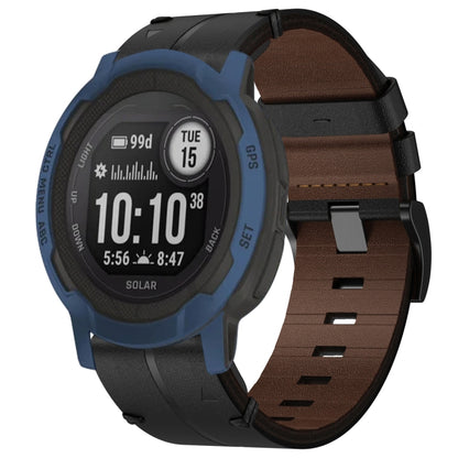 Bracelet de montre texturé en cuir de 22 mm, For Garmin Fenix E 47mm, For Garmin Fenix 8 MIP 47mm, For Garmin Fenix 8 AMOLED 47mm, For Garmin Fenix 7 Pro 47mm, For Garmin Epix Pro 47mm, For Garmin MARQ Athlete Gen 2, For Garmin MARQ Commander          ...