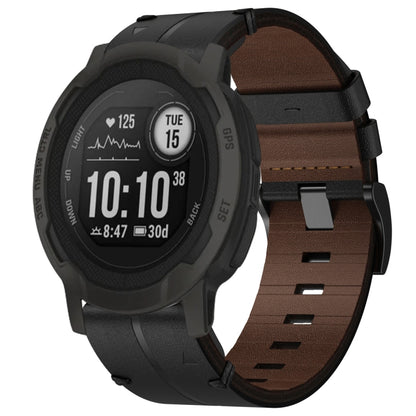 Bracelet de montre texturé en cuir de 22 mm, For Garmin Fenix E 47mm, For Garmin Fenix 8 MIP 47mm, For Garmin Fenix 8 AMOLED 47mm, For Garmin Fenix 7 Pro 47mm, For Garmin Epix Pro 47mm, For Garmin MARQ Athlete Gen 2, For Garmin MARQ Commander          ...
