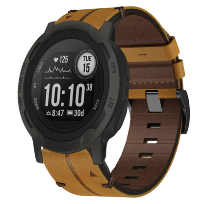 Bracelet de montre texturé en cuir de 22 mm, For Garmin Fenix E 47mm, For Garmin Fenix 8 MIP 47mm, For Garmin Fenix 8 AMOLED 47mm, For Garmin Fenix 7 Pro 47mm, For Garmin Epix Pro 47mm, For Garmin MARQ Athlete Gen 2, For Garmin MARQ Commander          ...