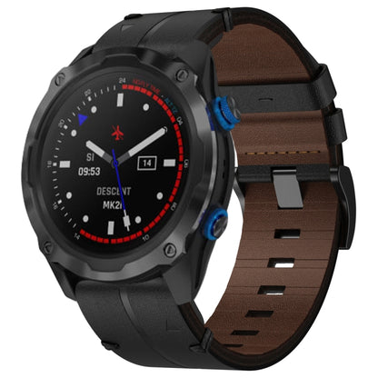 Bracelet de montre texturé en cuir de 22 mm, For Garmin Fenix E 47mm, For Garmin Fenix 8 MIP 47mm, For Garmin Fenix 8 AMOLED 47mm, For Garmin Fenix 7 Pro 47mm, For Garmin Epix Pro 47mm, For Garmin MARQ Athlete Gen 2, For Garmin MARQ Commander          ...