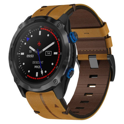 Bracelet de montre texturé en cuir de 22 mm, For Garmin Fenix E 47mm, For Garmin Fenix 8 MIP 47mm, For Garmin Fenix 8 AMOLED 47mm, For Garmin Fenix 7 Pro 47mm, For Garmin Epix Pro 47mm, For Garmin MARQ Athlete Gen 2, For Garmin MARQ Commander          ...