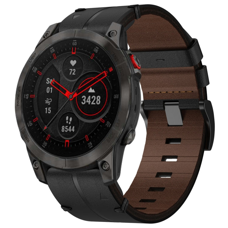 Bracelet de montre texturé en cuir de 22 mm, For Garmin Fenix E 47mm, For Garmin Fenix 8 MIP 47mm, For Garmin Fenix 8 AMOLED 47mm, For Garmin Fenix 7 Pro 47mm, For Garmin Epix Pro 47mm, For Garmin MARQ Athlete Gen 2, For Garmin MARQ Commander          ...
