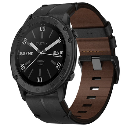 Bracelet de montre texturé en cuir de 22 mm, For Garmin Fenix E 47mm, For Garmin Fenix 8 MIP 47mm, For Garmin Fenix 8 AMOLED 47mm, For Garmin Fenix 7 Pro 47mm, For Garmin Epix Pro 47mm, For Garmin MARQ Athlete Gen 2, For Garmin MARQ Commander          ...