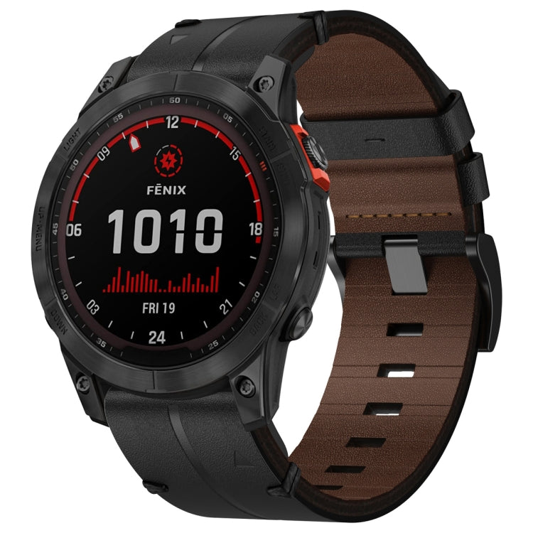 Bracelet de montre texturé en cuir de 22 mm, For Garmin Fenix E 47mm, For Garmin Fenix 8 MIP 47mm, For Garmin Fenix 8 AMOLED 47mm, For Garmin Fenix 7 Pro 47mm, For Garmin Epix Pro 47mm, For Garmin MARQ Athlete Gen 2, For Garmin MARQ Commander          ...
