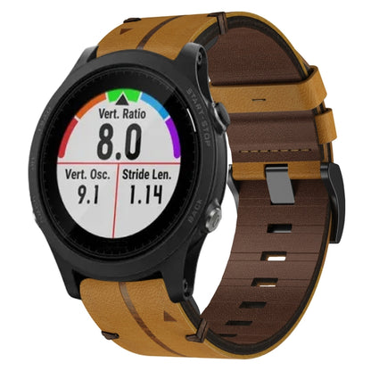 Bracelet de montre texturé en cuir de 22 mm, For Garmin Fenix E 47mm, For Garmin Fenix 8 MIP 47mm, For Garmin Fenix 8 AMOLED 47mm, For Garmin Fenix 7 Pro 47mm, For Garmin Epix Pro 47mm, For Garmin MARQ Athlete Gen 2, For Garmin MARQ Commander          ...