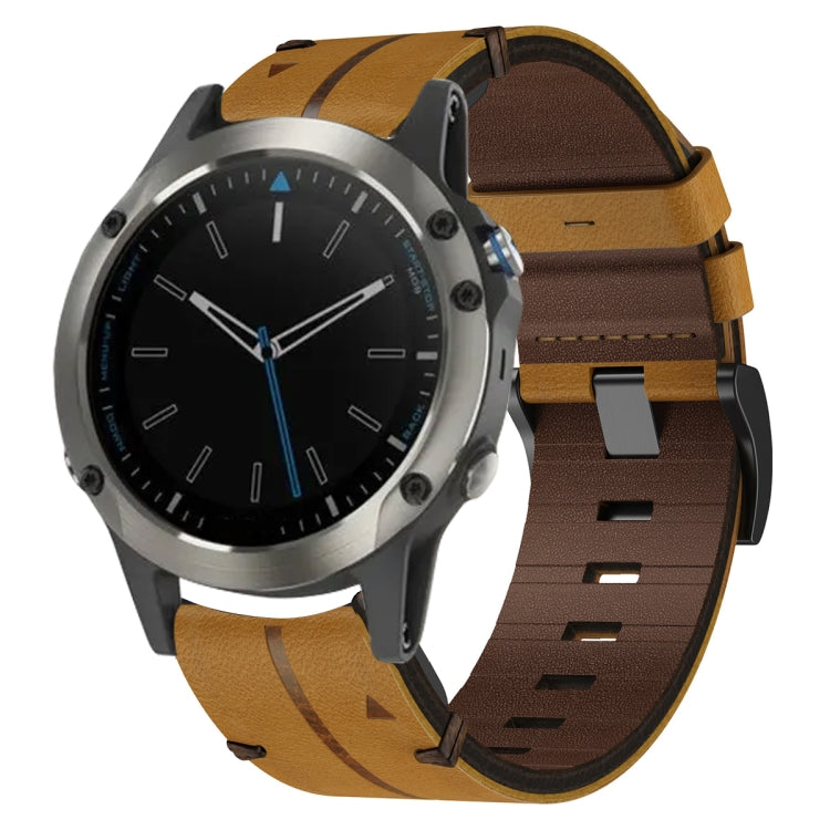 Bracelet de montre texturé en cuir de 22 mm, For Garmin Fenix E 47mm, For Garmin Fenix 8 MIP 47mm, For Garmin Fenix 8 AMOLED 47mm, For Garmin Fenix 7 Pro 47mm, For Garmin Epix Pro 47mm, For Garmin MARQ Athlete Gen 2, For Garmin MARQ Commander          ...