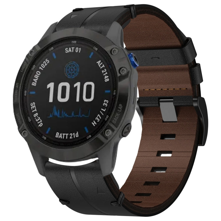Bracelet de montre texturé en cuir de 22 mm, For Garmin Fenix E 47mm, For Garmin Fenix 8 MIP 47mm, For Garmin Fenix 8 AMOLED 47mm, For Garmin Fenix 7 Pro 47mm, For Garmin Epix Pro 47mm, For Garmin MARQ Athlete Gen 2, For Garmin MARQ Commander          ...