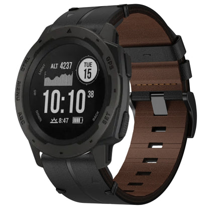 Bracelet de montre texturé en cuir de 22 mm, For Garmin Fenix E 47mm, For Garmin Fenix 8 MIP 47mm, For Garmin Fenix 8 AMOLED 47mm, For Garmin Fenix 7 Pro 47mm, For Garmin Epix Pro 47mm, For Garmin MARQ Athlete Gen 2, For Garmin MARQ Commander          ...