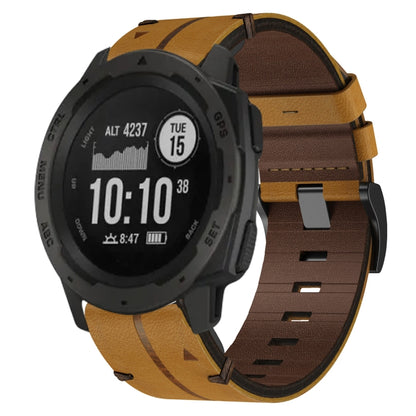 Bracelet de montre texturé en cuir de 22 mm, For Garmin Fenix E 47mm, For Garmin Fenix 8 MIP 47mm, For Garmin Fenix 8 AMOLED 47mm, For Garmin Fenix 7 Pro 47mm, For Garmin Epix Pro 47mm, For Garmin MARQ Athlete Gen 2, For Garmin MARQ Commander          ...