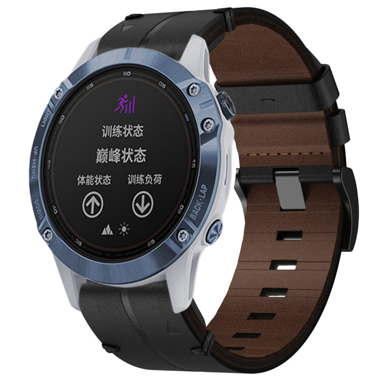 Bracelet de montre texturé en cuir de 22 mm, For Garmin Fenix E 47mm, For Garmin Fenix 8 MIP 47mm, For Garmin Fenix 8 AMOLED 47mm, For Garmin Fenix 7 Pro 47mm, For Garmin Epix Pro 47mm, For Garmin MARQ Athlete Gen 2, For Garmin MARQ Commander          ...
