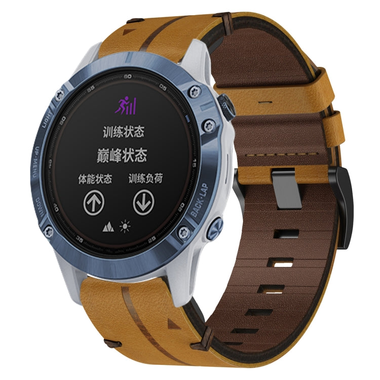 Bracelet de montre texturé en cuir de 22 mm, For Garmin Fenix E 47mm, For Garmin Fenix 8 MIP 47mm, For Garmin Fenix 8 AMOLED 47mm, For Garmin Fenix 7 Pro 47mm, For Garmin Epix Pro 47mm, For Garmin MARQ Athlete Gen 2, For Garmin MARQ Commander          ...